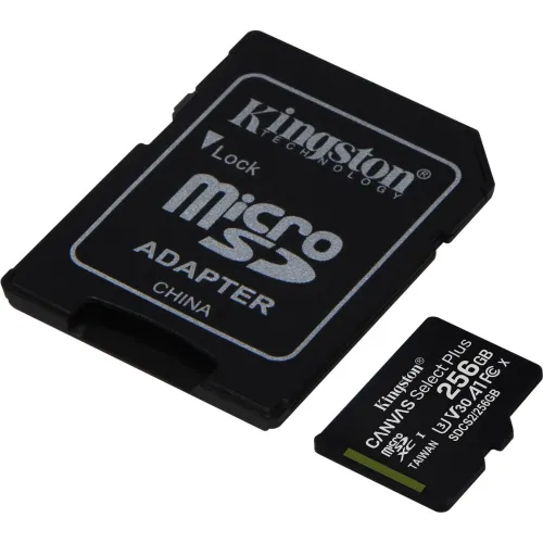 Мемориска картичка Kingston MicroSD 256GB Canvas Selec Plus
