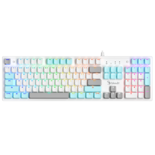 A4 Bloody S510R Mechanical RGB Icy White BLMS Blue Switch