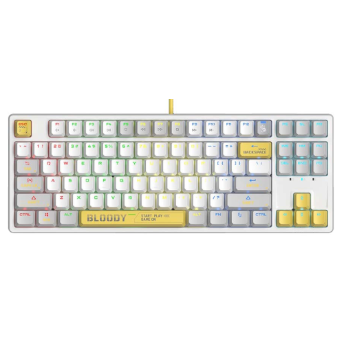 A4 Bloody S87 Mechanical White BLMS Red Switch